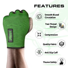 Compression Sleeves Boxing Hand Wraps Elastic Quick Wraps Fist Protection Green