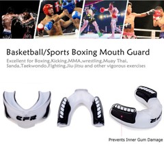 Gel Boxing Gum Shield Mouth Guard MMA Mouthpiece Teeth Rugby Grinding Sports US