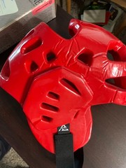 Karate Head Gear Sparring Padded Lightning Helmet By ProForce Sz M EUC