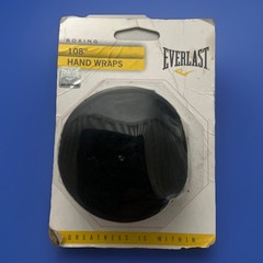 Everlast Black Boxing Hand Wraps 108” New Sealed