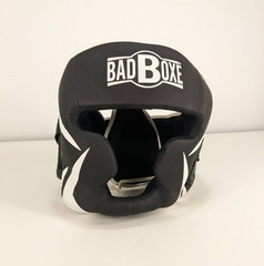 Badboxe Boxing Headgear Muay Thai MMA Sparring Headgear Black L/XL