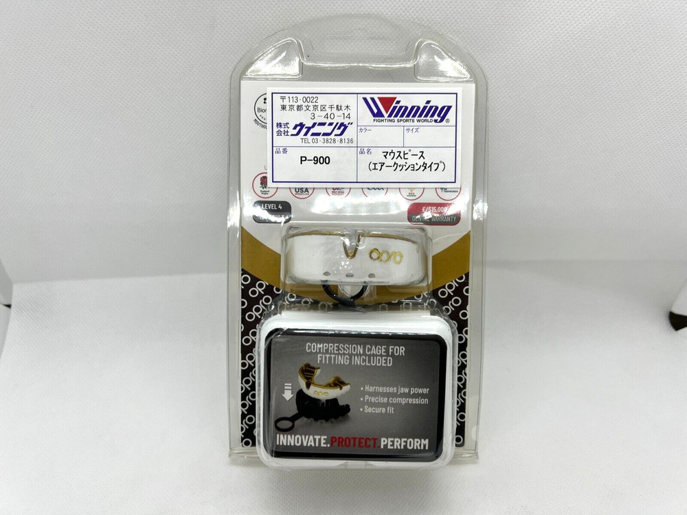 Winning Boxing Mouth Piece ( Air cushion type ) P-900 White Gold EVA Japan New