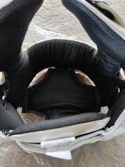 Rex Large kids Boxing Headgear MMA. white/gold. NEW