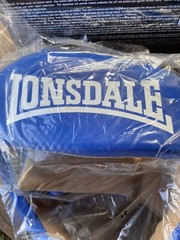 LONSDALE MENS CLUB SPARRING CHALLENGER OPEN FACE HEADGUARD BLUE SIZE XL