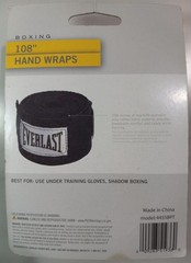 Everlast 108″ Black Boxing Hand Wraps NEW/SEALED