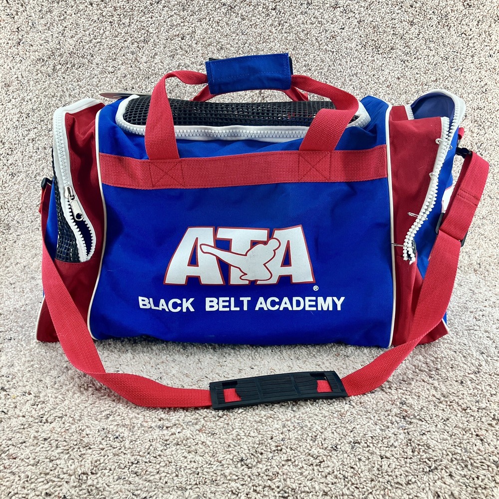ATA Black Belt Academy 22″ Equipment Duffle Bag Blue Red Taekwondo Karate MMA