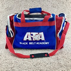 ATA Black Belt Academy 22″ Equipment Duffle Bag Blue Red Taekwondo Karate MMA