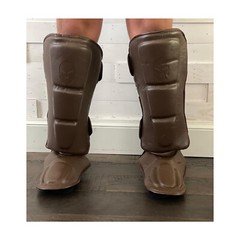 Victorbudousa Thai Shin & Instep Pads | Kickboxing Foot Protectors| MMA Training