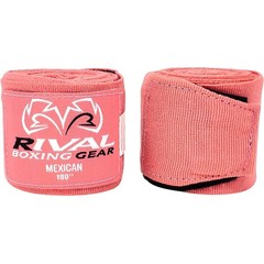 RIVAL Boxing 180″ Mexican Style Handwraps – Pink One Size,