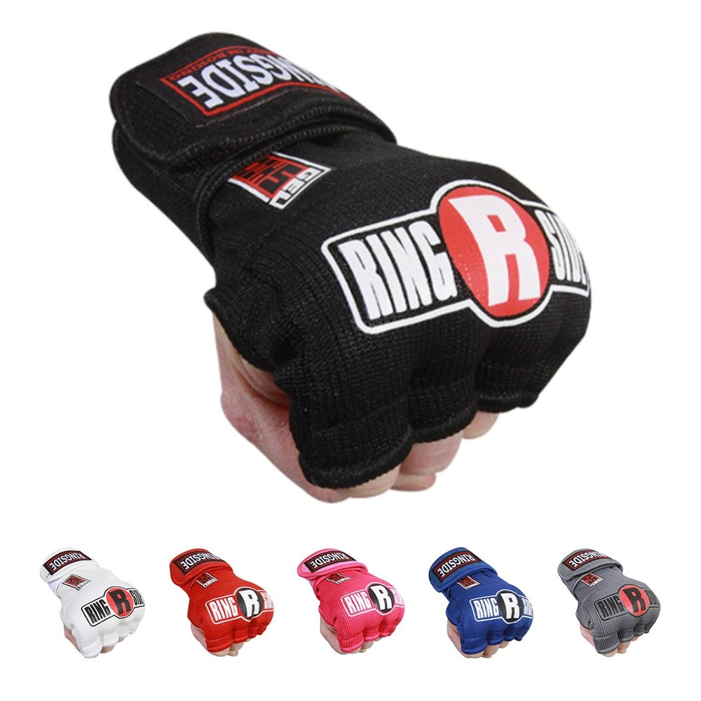 Ringside Gel Shock Quick Wraps, Impact-Absorbing Hand Small-Medium, Black