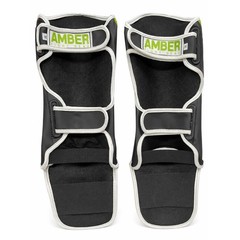 Amber Pro Style Competition Muay Thai Shin Guards with Instep Protection