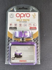 Opro Self Fit Gold Level Youth Mouth Guard Unisex Mouthguard Level 4 – NEW