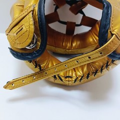 Cleto Reyes Boxing Head Gear Full Face Type Size Free Gold from Japan Used