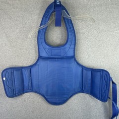 Wesing Martial Arts Boxing Chest Protector MMA Sanda Chest Guard Blue Small