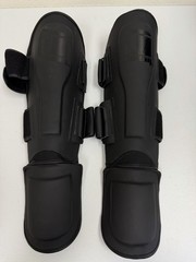 Tigear Shin Guard for Kickboxing MMA Training Pads Black Adult Size S/M