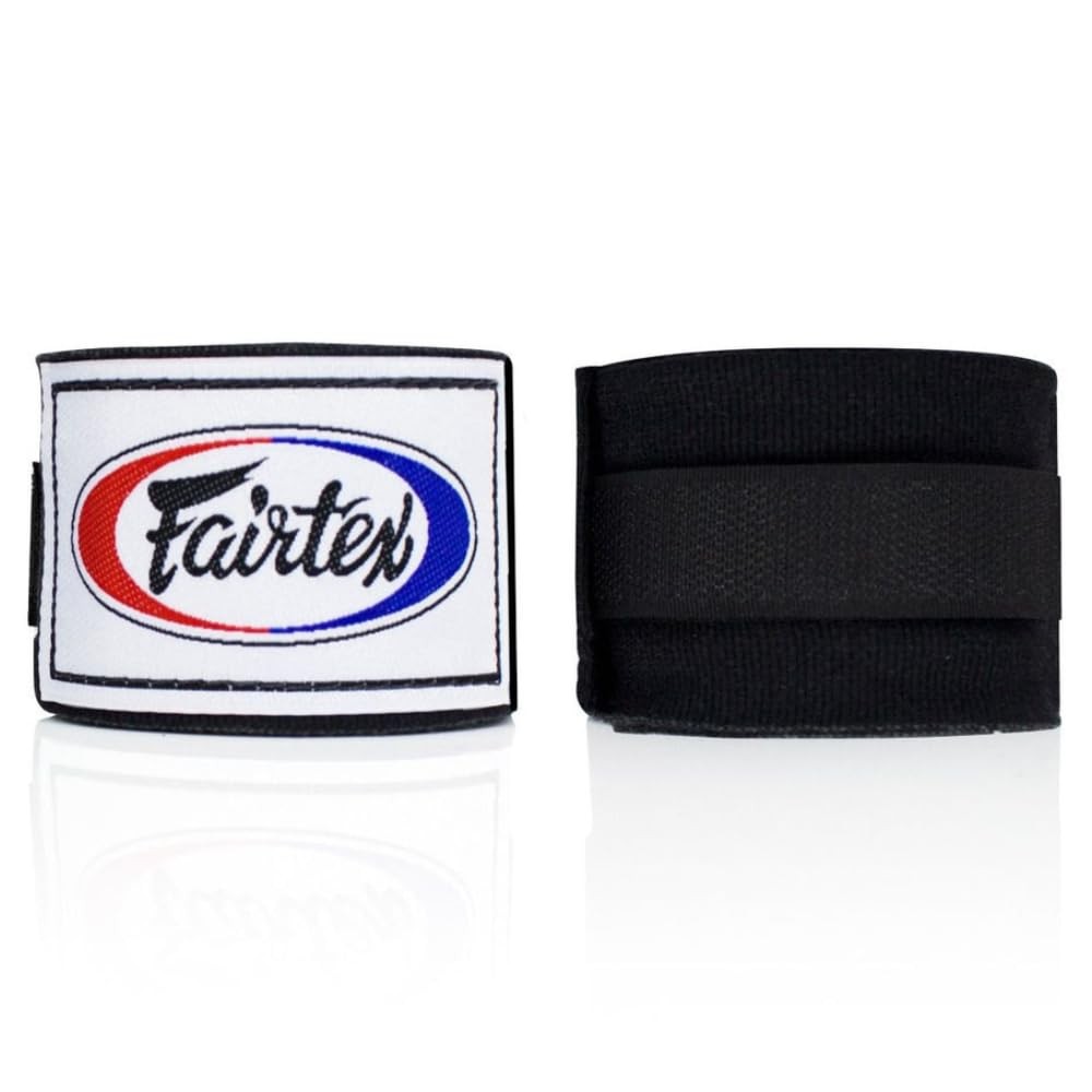 Fairtex HW2 Elastic Cotton Handwraps, 120′ and 180″ Full Length 180″, Black