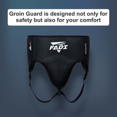 FADI Sport Elite Leather Groin Guard Boxing Sparring Cup MMA Muay Thai Protector