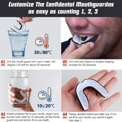 Gum Mouth Guard Shield Case Teeth Grinding Boxing MMA rugby Sports Youth Adult