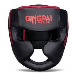 GINGPAI Full Face Boxing Headgear MMA Muay Thai Training Helmet S/M/L