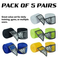 FADI A1 Pro 180″ Boxing Hand Wraps 5 Pack Elite MMA Muay Thai Training
