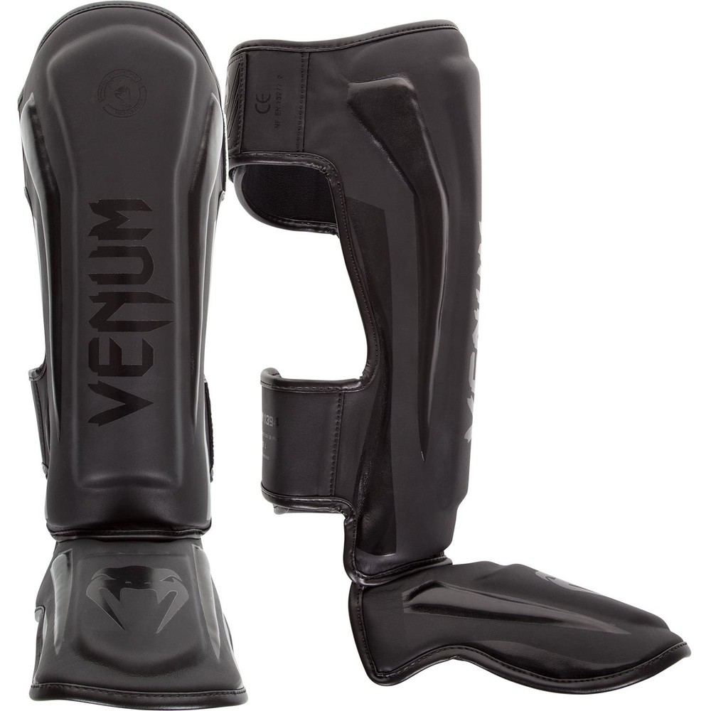 Venum Elite Standup Shin Guards Matte/Black – M