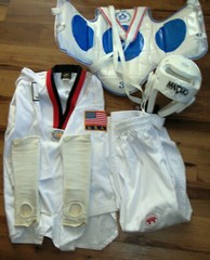 Youth Martial Arts Taeqwando Protective Gear set Size 3