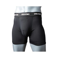ISAMI Groin Guard Compression Shorts Cup Protector Cup Support Black Japan NEW
