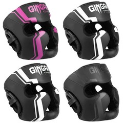 GINGPAI Full Face Boxing Headgear MMA Muay Thai Training Head Protection S/M/L