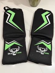 Beast Rage Shin Guards For Kickboxing, MMA, Martial Arts Size: S/M