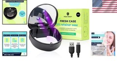 UV Retainer Case | UVC Cleaner for Invisalign – Black