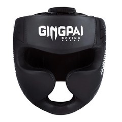 GINGPAI Full Face Boxing Headgear MMA Muay Thai Training Helmet S/M/L