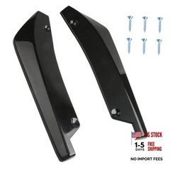 2PCS Rear Bumper Lip Splitter Canard Diffuser Spoilers, Car Side Fenders Black