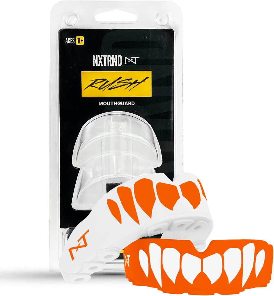 2 Pack Orange Pro Mouthguards for Boxing, Jiu-Jitsu, MMA & Other Contact Sports