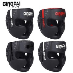 GINGPAI Full Face Boxing Headgear MMA Muay Thai Training Helmet S/M/L