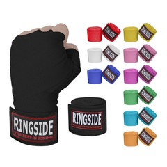 Ringside Mexican Style Boxing Hand Wraps (Pair), Black 1 Pair,