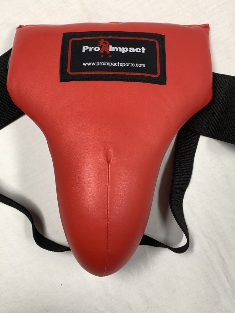 NEW Pro Impact Boxing MMA Groin Abdominal Protector Red Size XL