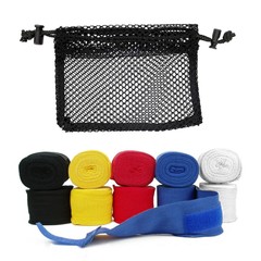 Boxing Hand Wraps 110″ 180″ Elastic Cotton Wrist Bandage Boxing MMA w Mesh Bag
