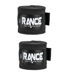 Set of 2 Boxing Hand Wraps by Boxing Black Muay Thai Wrist Support Bandages