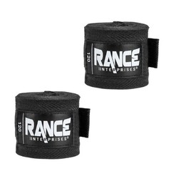 Set of 2 Boxing Hand Wraps by Boxing Black Muay Thai Wrist Support Bandages