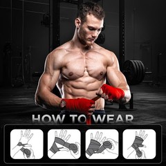 Durable 4.5m Gel Boxing Hand Wraps for Maximum Support in Kickboxing & BJJ