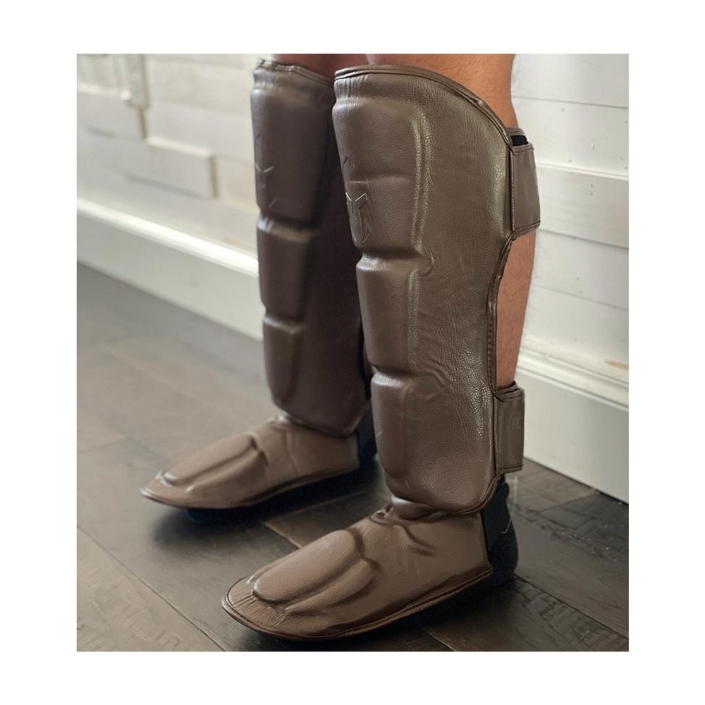 Victorbudousa Thai Shin & Instep Pads | Kickboxing Foot Protectors| MMA Training