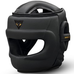 Mytra Fusion Boxing Headgear MMA Kickboxing Grappling Standard, Black
