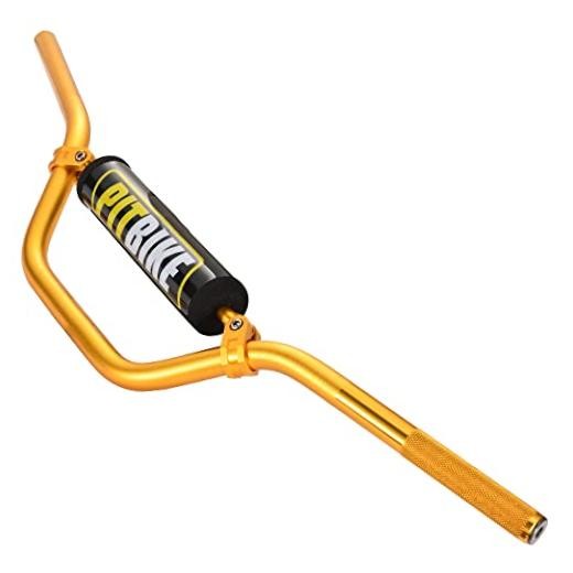 Universal 7/8″ 22mm Dirt Bike Handlebars with Chest Protector Pad for CRF Gold