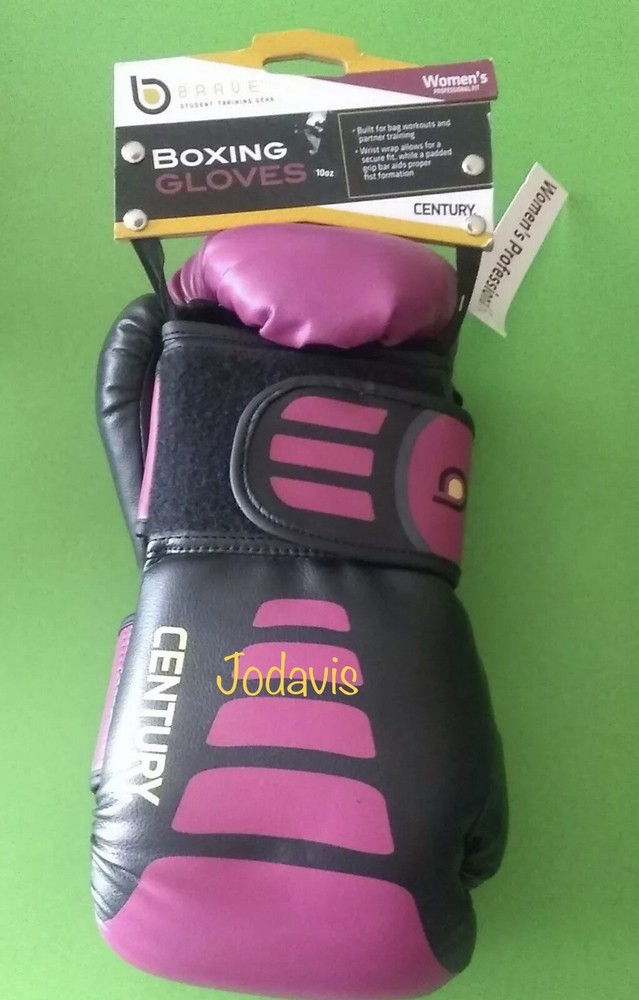 Century® BRAVE™ Women’s Boxing Gloves 10 oz c147016P Black with Pink