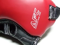Boxing Karate BRAVE CENTURY open face headgear red/black S/M Advanced Foam Core