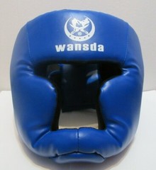 Boxing Helmet Head Protection Face Cover Muay Thai MMA Martial Blue Adj Size Adu