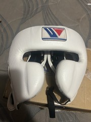 Winning Headgear FG-2900 White M Size Face Guard Genuine, Pre-owned, Japan
