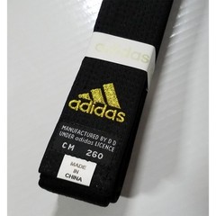 adidas Karate Judo TKD Martial Arts Black Champion Belt