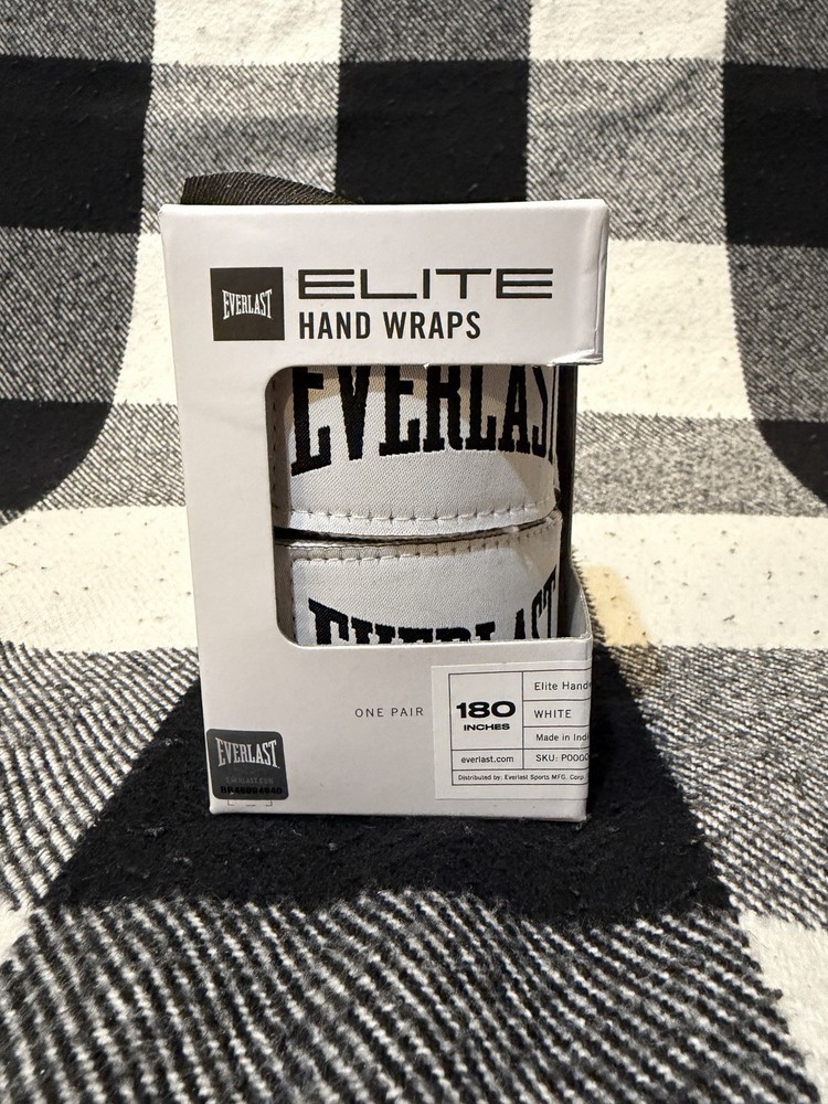 Everlast Hand Wraps 180 New In Box Never Used / White