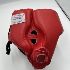 Contender Fight Sports USA Boxing Headgear XL Red Leather Sparring AHG.1